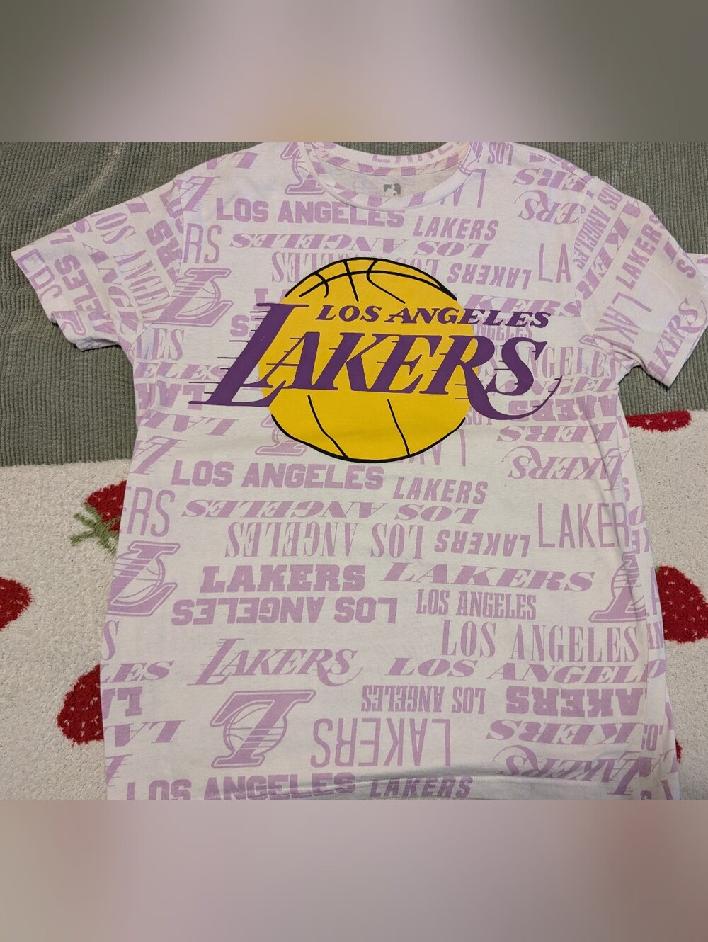 NBA Los Angeles Lakers all-over print graphic t-shirt Size Small